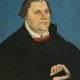 Luther-Porträt von Lucas Cranach im Luther-Zimmer der Veste, um 1546