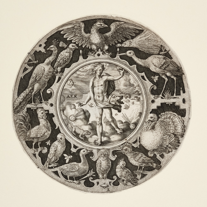 Crispijn de Passe I., Die Luft (Aer), aus: Die vier Elemente, ca. 1589–1611. Foto: Kunstsammlungen der Veste Coburg