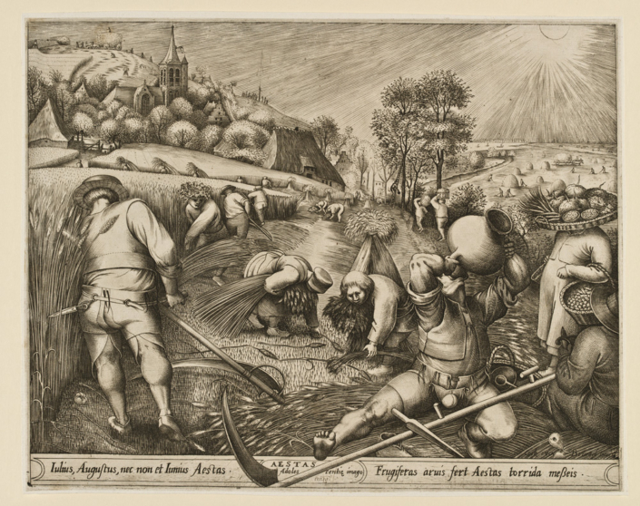 Pieter van der Heyden nach Pieter Bruegel d. Ä., Der Sommer, aus: Die vier Jahreszeiten, 1570. Foto: Kunstsammlungen der Veste Coburg