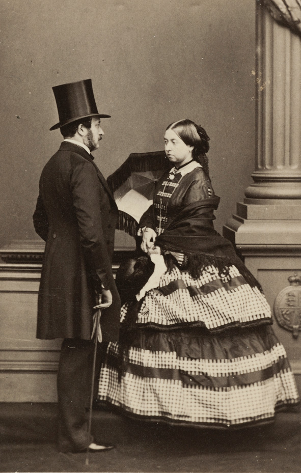 John Jabez Edwin Mayall (1813–1901), Königin Victoria und Prinz Albert, 1861 Fotografie im Format Carte de Visite Kunstsammlungen der Veste Coburg, Inv.-Nr. F.3863