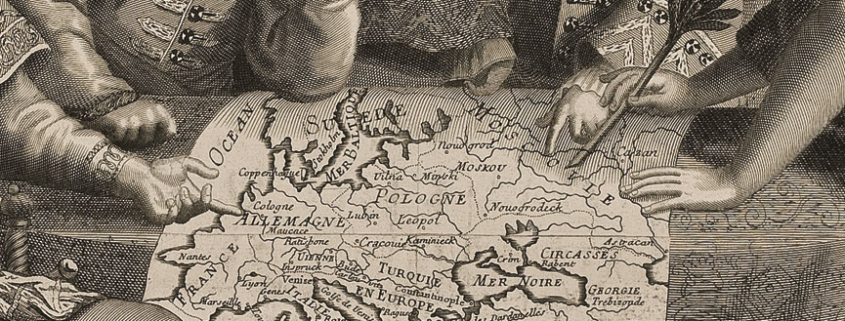 Franz Ertinger, Detail eines Almanachblatts auf den Frieden von Karlowitz 1699, Kunstsammlungen der Veste