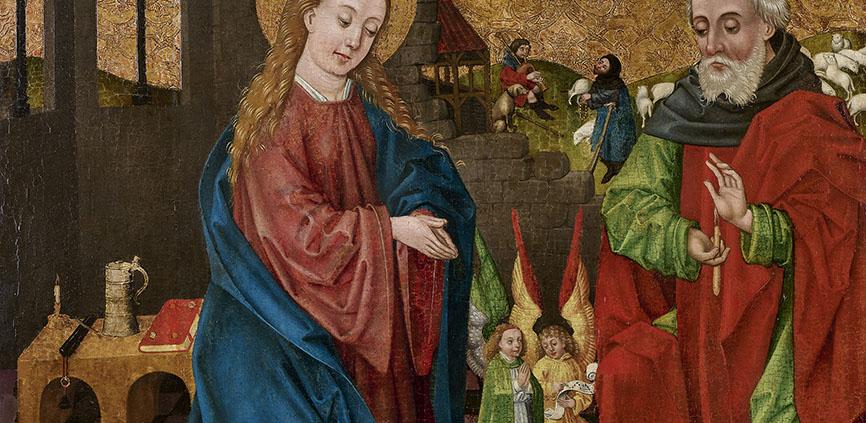 Bamberger Maler (?): Geburt Christi, um 1480. Kunstsammlungen der Veste Coburg, M.516 (Schenkung aus Privatbesitz). Foto: Kunstsammlungen der Veste Coburg