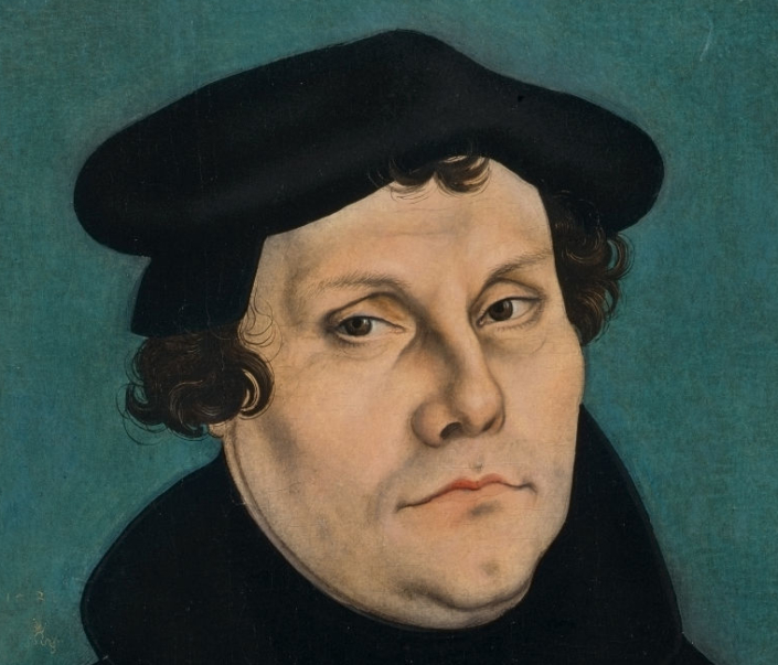 Martin Luther als Gelehrter, 1528, Gemälde von Lucas Cranach d. Ä.