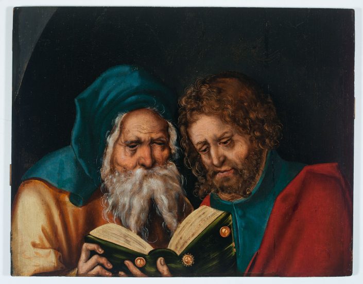 Werkstatt Lucas Cranach d.Ä., Apostel Judas Thaddäus und Simon Zelotes, Fragment eines Altarflügels, um 1513