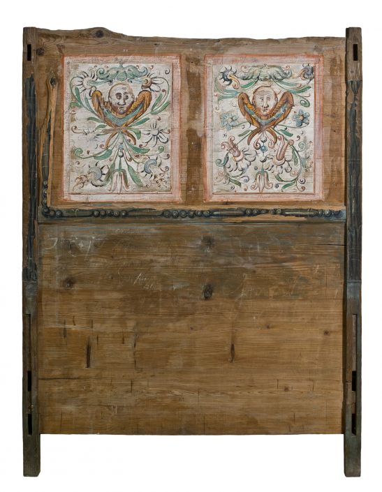 Kopfteil des so genannten Luther-Bettes der Veste, 17. Jahrhundert