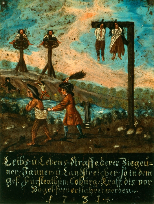 Warntafel/ Vogelfrei-Erklärung, Coburg, 1731