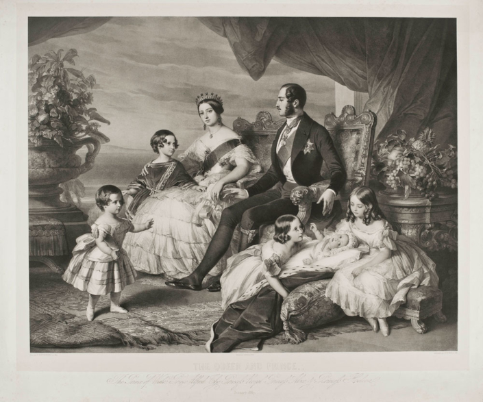 Alphonse Léon Noël (1807–1884) nach Franz Xaver Winterhalter (1805–1873) Die königliche Familie im Januar 1847,