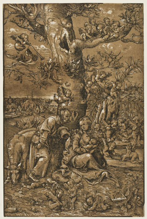 Lucas Cranach d. Ä., Die Eltern Jesu in Ägypten (Ruhe auf der Flucht nach Ägypten), 1509