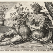 Cornelis Cort nach Frans Floris, Der Geruch, aus: Die Fünf Sinne, 1561. Foto: Kunstsammlungen der Veste Coburg