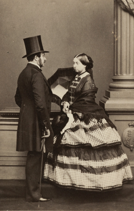 John Jabez Edwin Mayall (1813–1901), Königin Victoria und Prinz Albert, 1861 Fotografie im Format Carte de Visite Kunstsammlungen der Veste Coburg, Inv.-Nr. F.3863