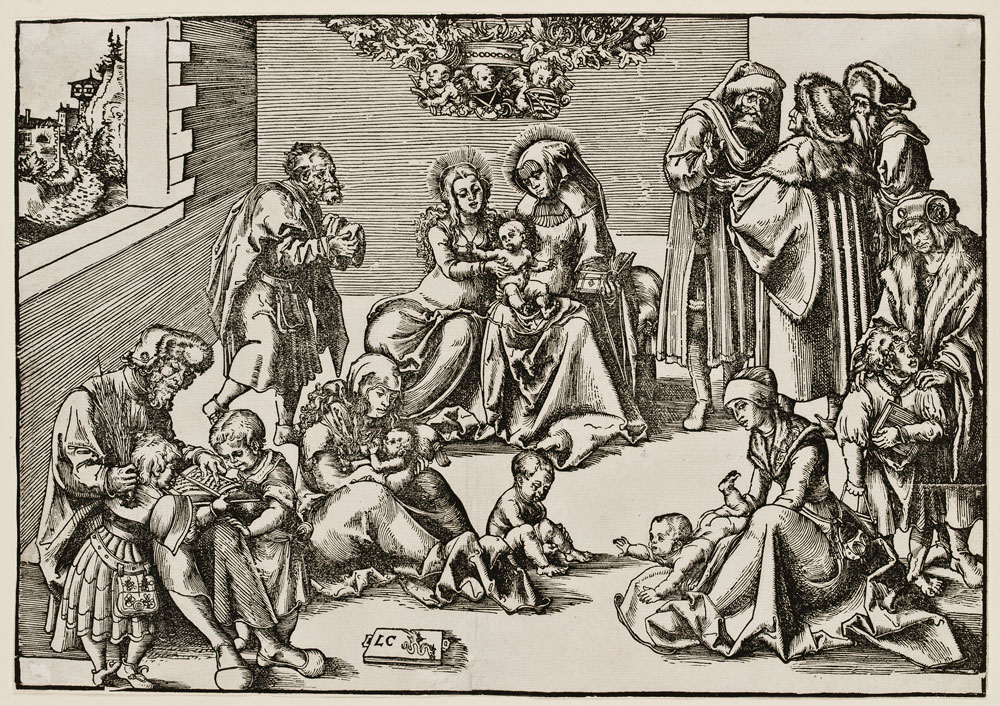 Lucas Cranach d.Ä., Die heilige Sippe, um 1509. Kunstsammlungen der Veste Coburg, Inv.-Nr. I,41,15