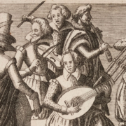 Peter Rollos: Eine Musikgruppe (Detail), Blatt 9 der Serie „Philoteca Corneliana“, 1619, Foto: Kunstsammlungen der Veste Coburg